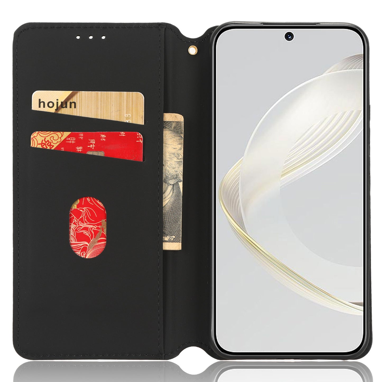For Huawei nova 11 Pro / nova 11 Ultra Wallet Phone Case PU Leather Rhombus Imprinted Cover with Stand