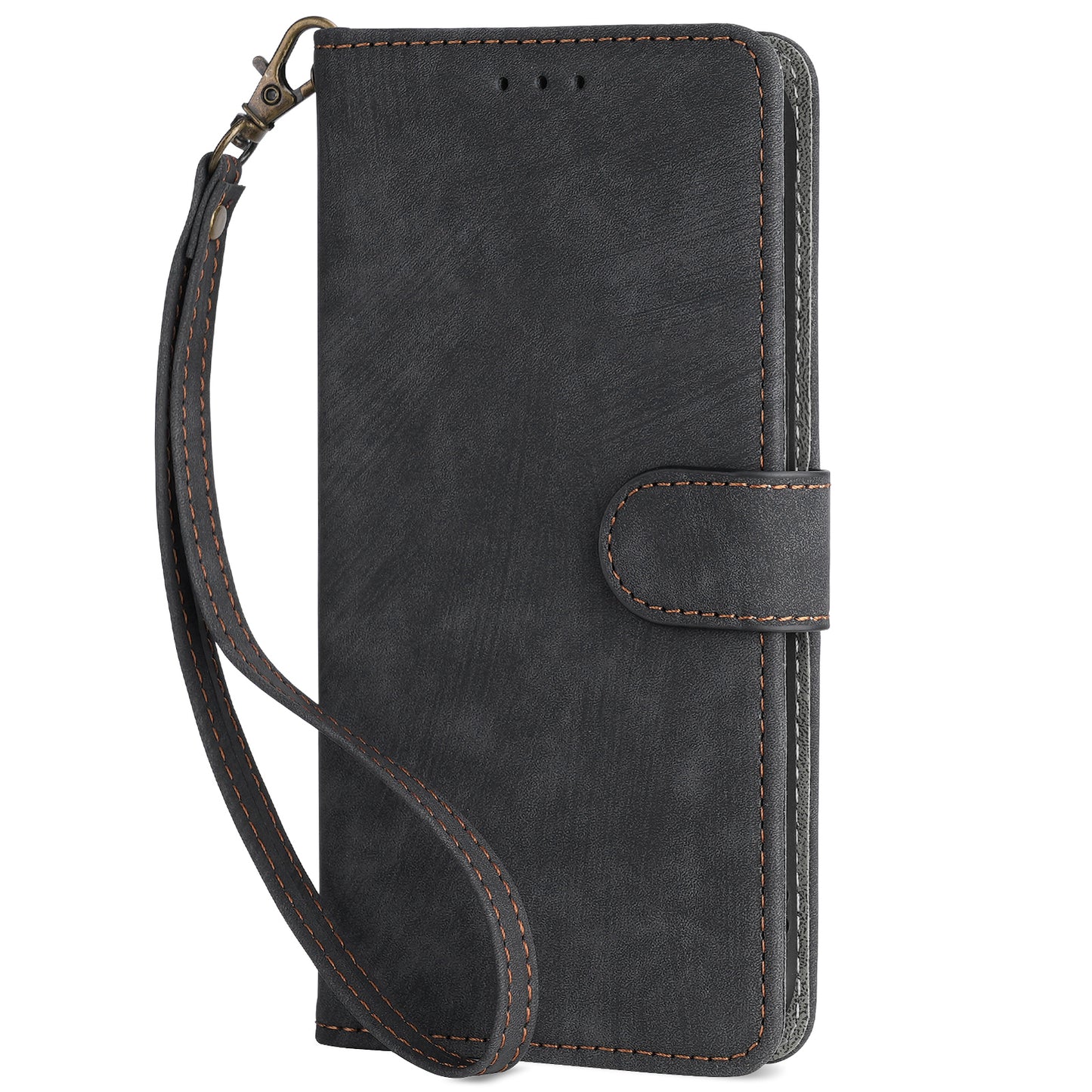 RFID Blocking Phone Leather Case for Huawei nova 11 , Cell Phone Wallet Stand Cover with Strap
