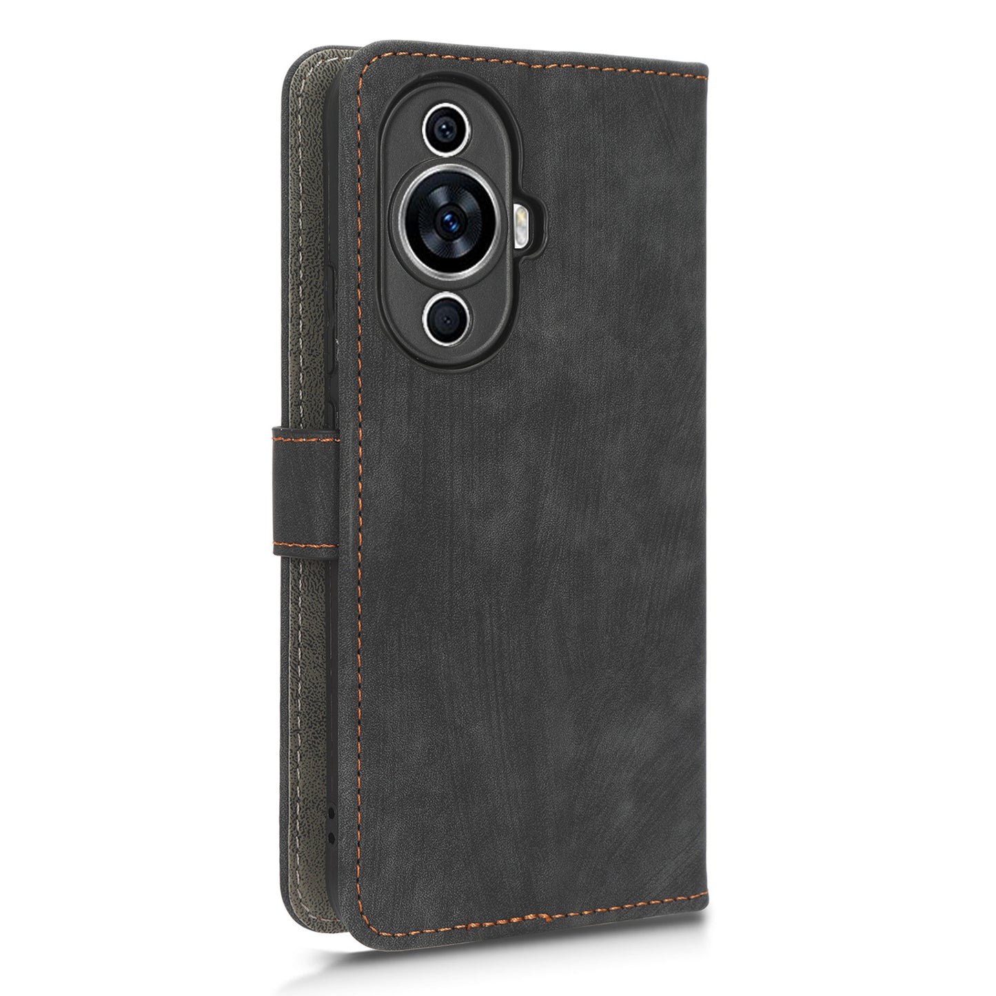 RFID Blocking Phone Leather Case for Huawei nova 11 , Cell Phone Wallet Stand Cover with Strap