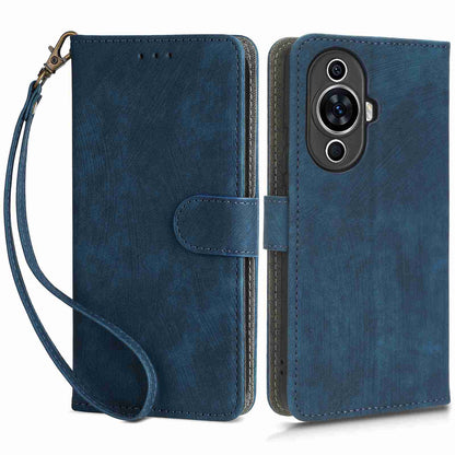RFID Blocking Phone Leather Case for Huawei nova 11 , Cell Phone Wallet Stand Cover with Strap