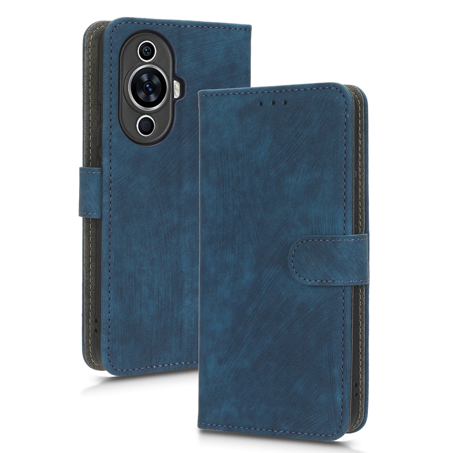 RFID Blocking Phone Leather Case for Huawei nova 11 , Cell Phone Wallet Stand Cover with Strap