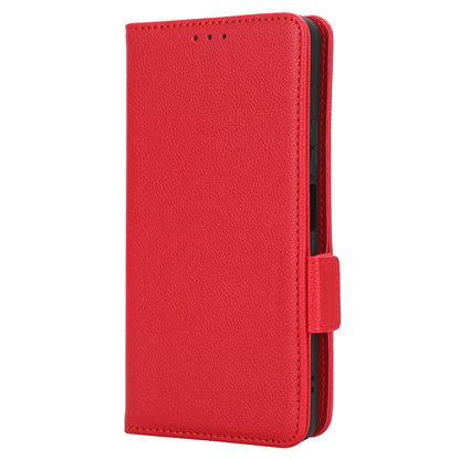 For TCL 40 XE / 40 X / T601D Shockproof Wallet Case Litchi Texture PU Leather Phone Cover with Strap