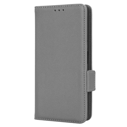 For TCL 40 XE / 40 X / T601D Shockproof Wallet Case Litchi Texture PU Leather Phone Cover with Strap