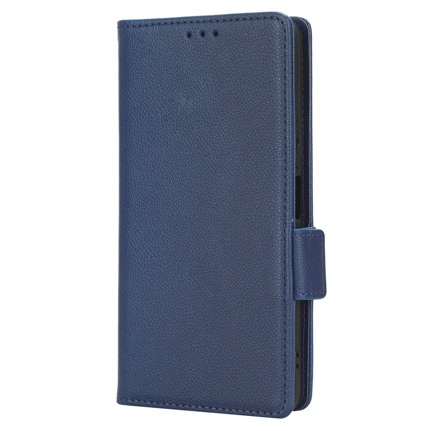 For TCL 40 XE / 40 X / T601D Shockproof Wallet Case Litchi Texture PU Leather Phone Cover with Strap