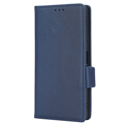 For TCL 40 XE / 40 X / T601D Shockproof Wallet Case Litchi Texture PU Leather Phone Cover with Strap