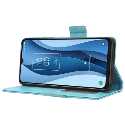 For TCL 40 XE / 40 X / T601D Shockproof Wallet Case Litchi Texture PU Leather Phone Cover with Strap