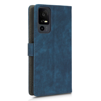 RFID Blocking Wallet Cover for TCL 40 X / 40 XE , PU Leather Stand Phone Case with Strap