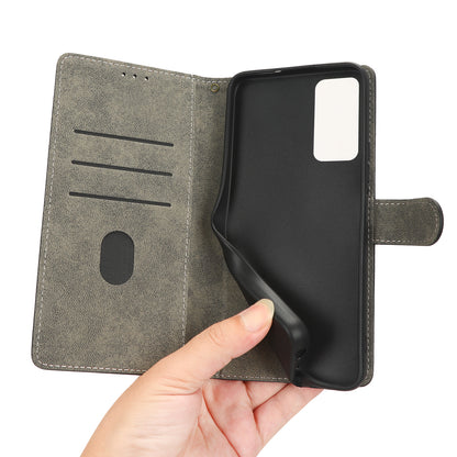 RFID Blocking Wallet Cover for TCL 40 X / 40 XE , PU Leather Stand Phone Case with Strap