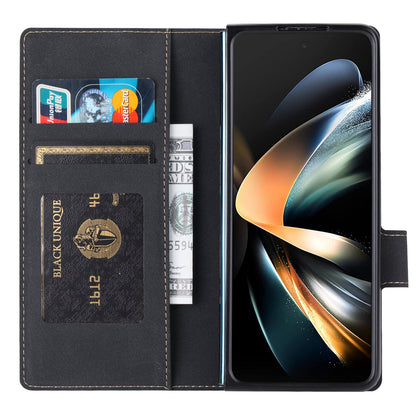 VILI PR Series For Samsung Galaxy Z Fold4 5G Stand Wallet Case Anti-Scratch PU Leather+PC Phone Cover