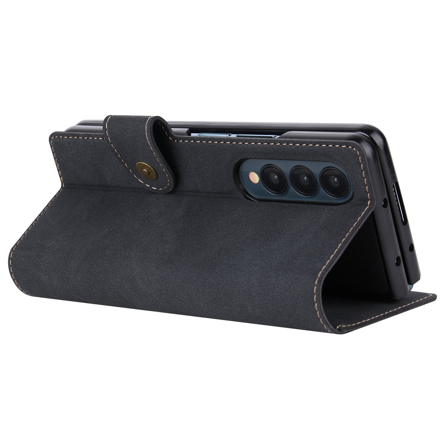 VILI PR Series For Samsung Galaxy Z Fold4 5G Stand Wallet Case Anti-Scratch PU Leather+PC Phone Cover