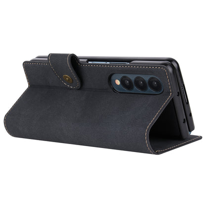 VILI PR Series For Samsung Galaxy Z Fold4 5G Stand Wallet Case Anti-Scratch PU Leather+PC Phone Cover