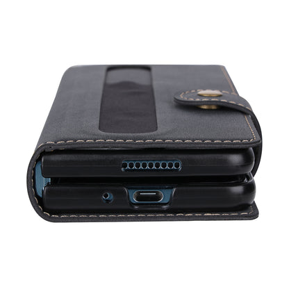 VILI PR Series For Samsung Galaxy Z Fold4 5G Stand Wallet Case Anti-Scratch PU Leather+PC Phone Cover