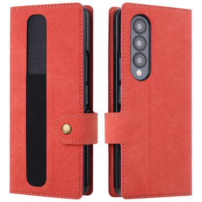 VILI PR Series For Samsung Galaxy Z Fold4 5G Stand Wallet Case Anti-Scratch PU Leather+PC Phone Cover