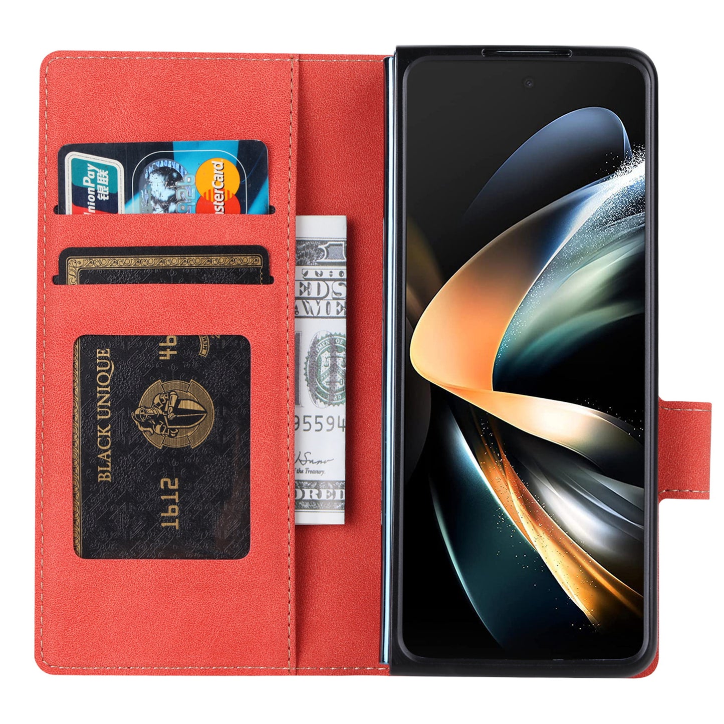 VILI PR Series For Samsung Galaxy Z Fold4 5G Stand Wallet Case Anti-Scratch PU Leather+PC Phone Cover