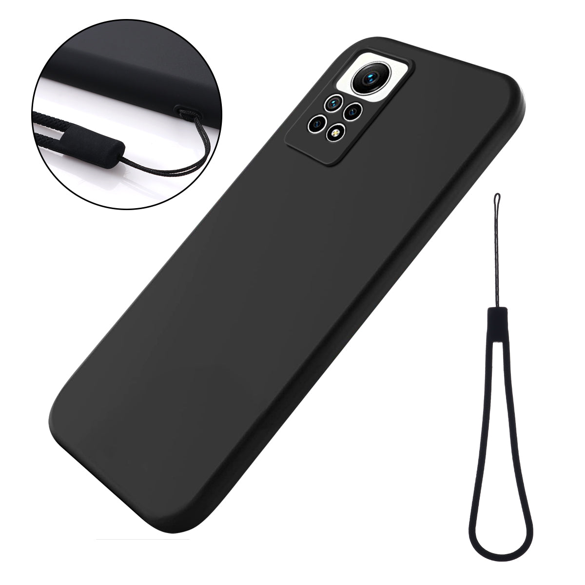 For Xiaomi Redmi Note 12 Pro 4G Liquid Silicone Drop-proof Cover Soft Lining Phone Case