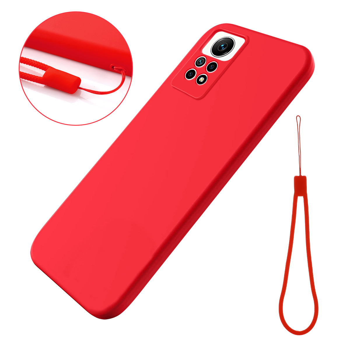 For Xiaomi Redmi Note 12 Pro 4G Liquid Silicone Drop-proof Cover Soft Lining Phone Case