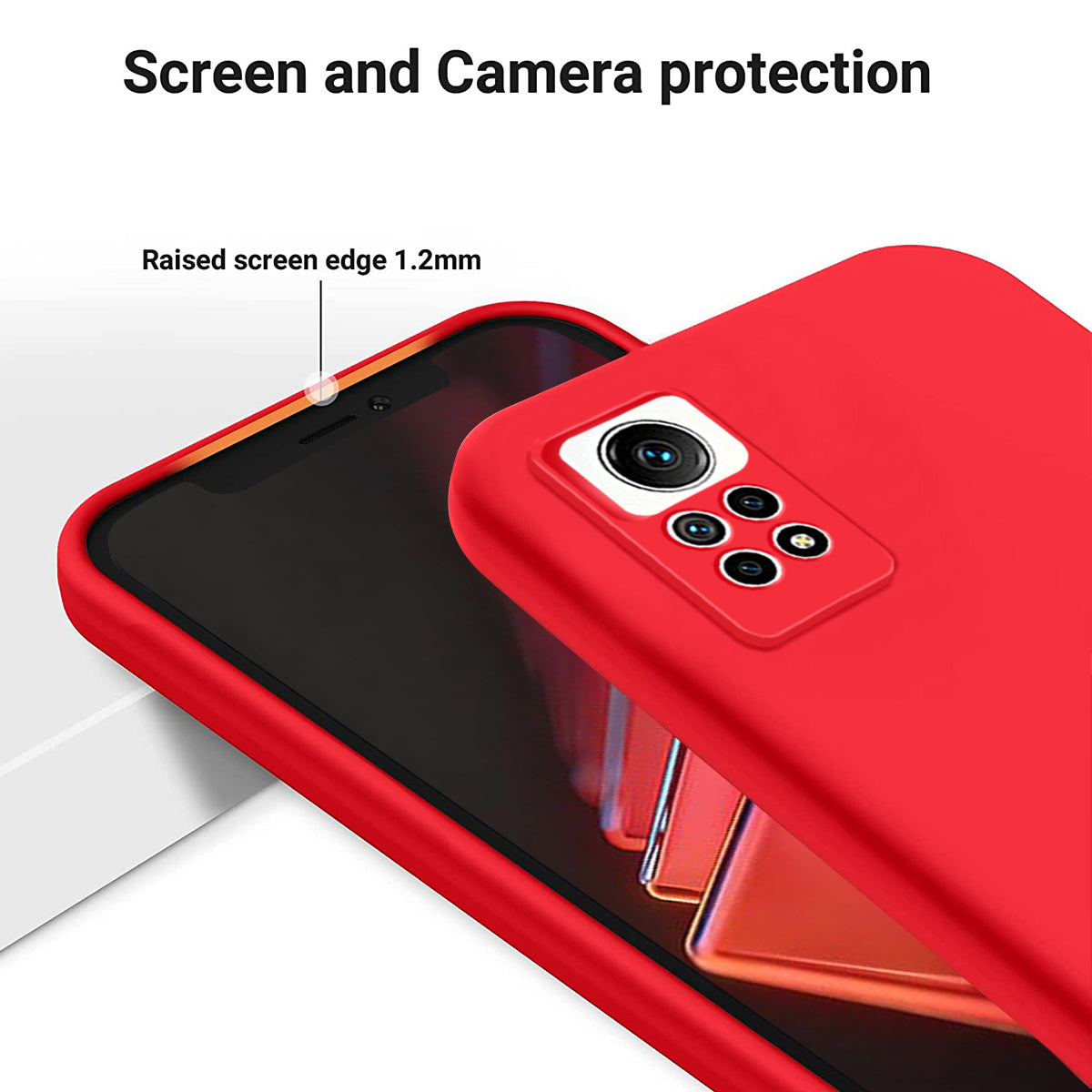 For Xiaomi Redmi Note 12 Pro 4G Liquid Silicone Drop-proof Cover Soft Lining Phone Case