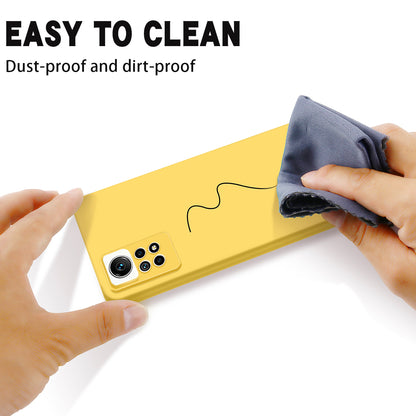 For Xiaomi Redmi Note 12 Pro 4G Liquid Silicone Drop-proof Cover Soft Lining Phone Case