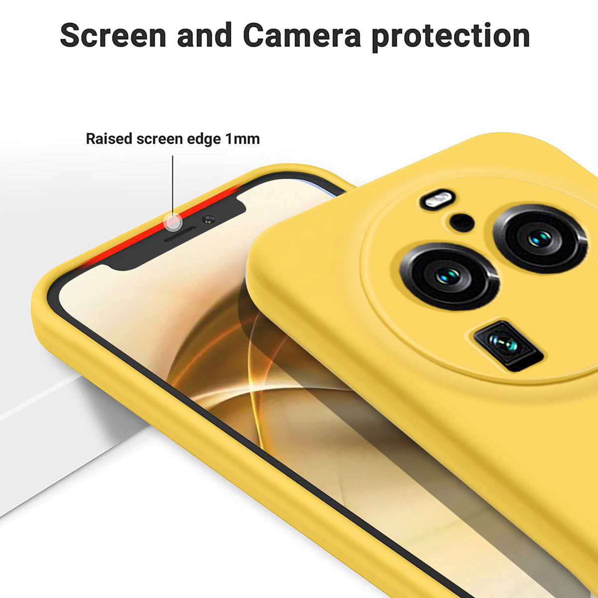 For Oppo Find X6 Pro Liquid Silicone Cover Soft Lining Shockproof Phone Case