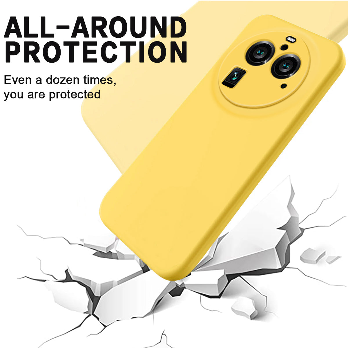 For Oppo Find X6 Pro Liquid Silicone Cover Soft Lining Shockproof Phone Case