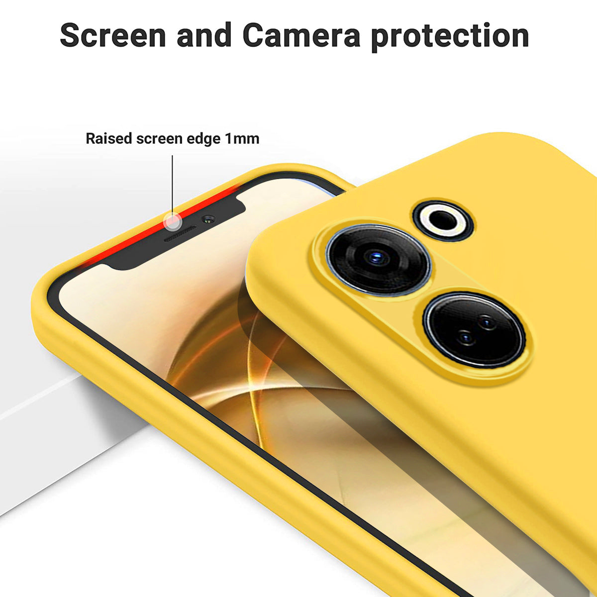 For Tecno Camon 20 Pro 4G Soft Lining Liquid Silicone Phone Case Drop-proof Back Cover