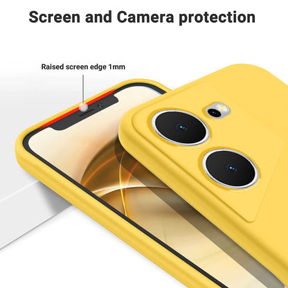 For Tecno Pova 5 4G Solid Color Liquid Silicone Phone Case Soft Lining Protection Cover
