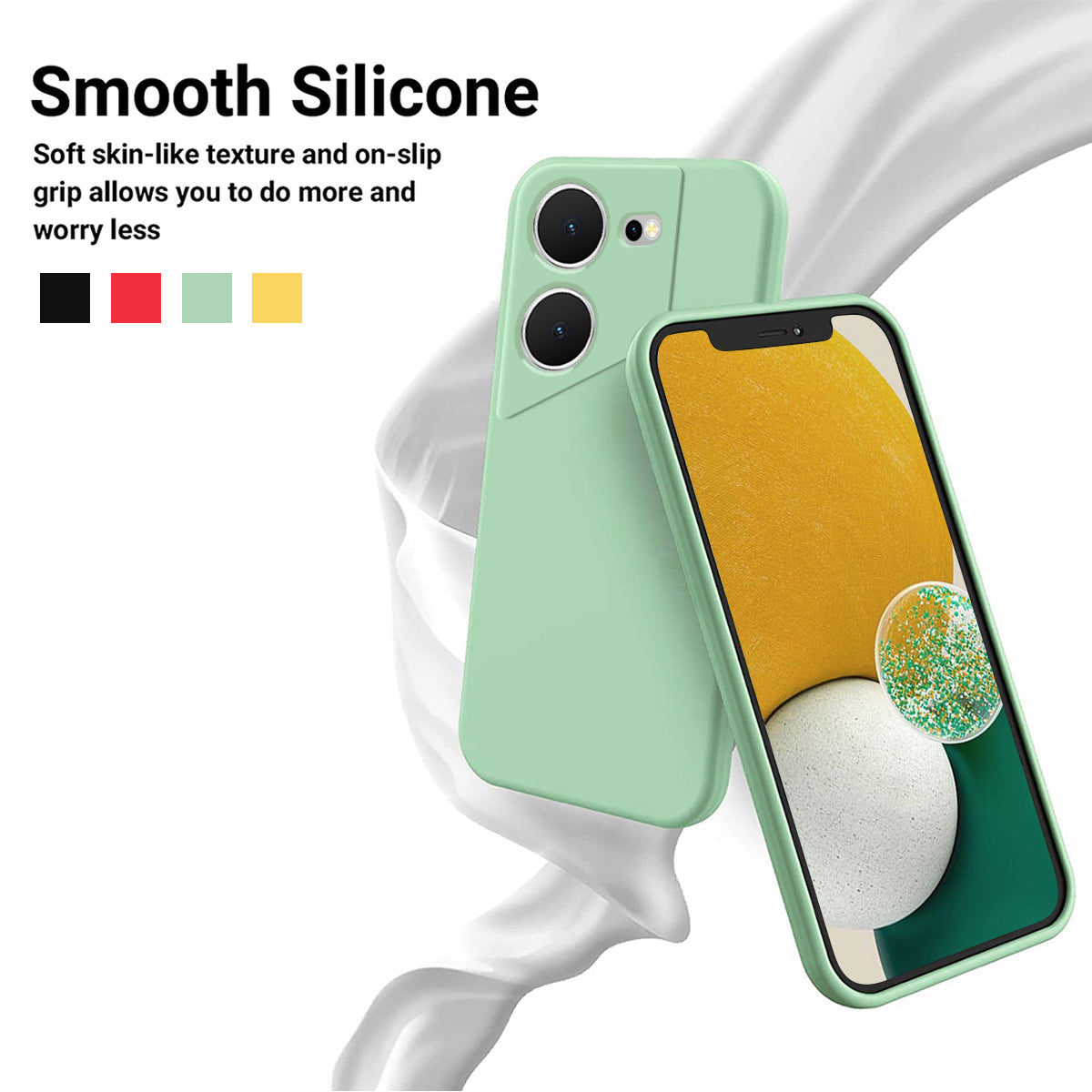 For Tecno Pova 5 4G Solid Color Liquid Silicone Phone Case Soft Lining Protection Cover