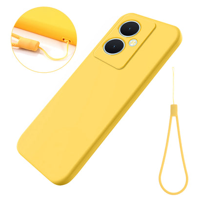 For vivo Y78+ 5G Soft Lining Anti-drop Cover Liquid Silicone Flexible Phone Case