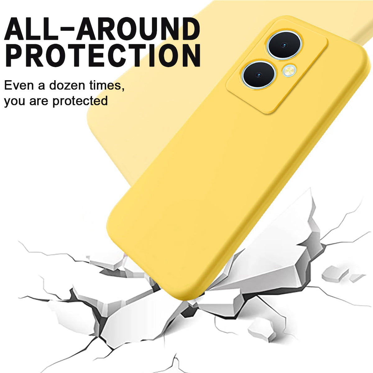 For vivo Y78+ 5G Soft Lining Anti-drop Cover Liquid Silicone Flexible Phone Case