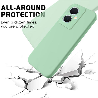 For vivo Y78+ 5G Soft Lining Anti-drop Cover Liquid Silicone Flexible Phone Case