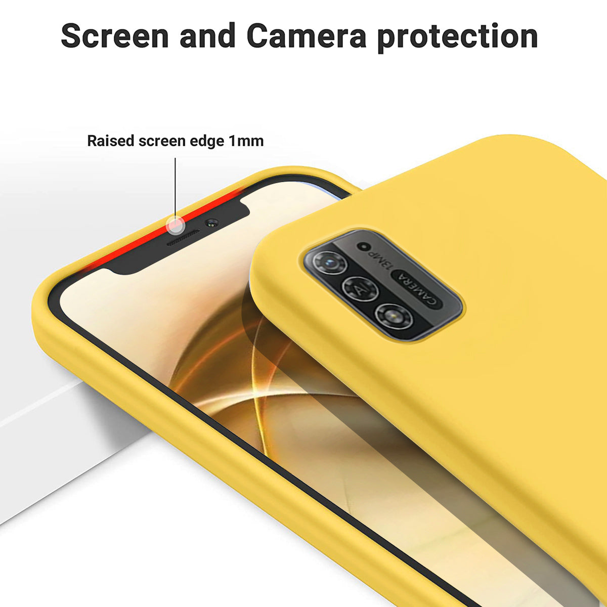 For ZTE Blade A52 Lite 4G Flexible Liquid Silicone Cover Soft Lining Drop-proof Phone Case