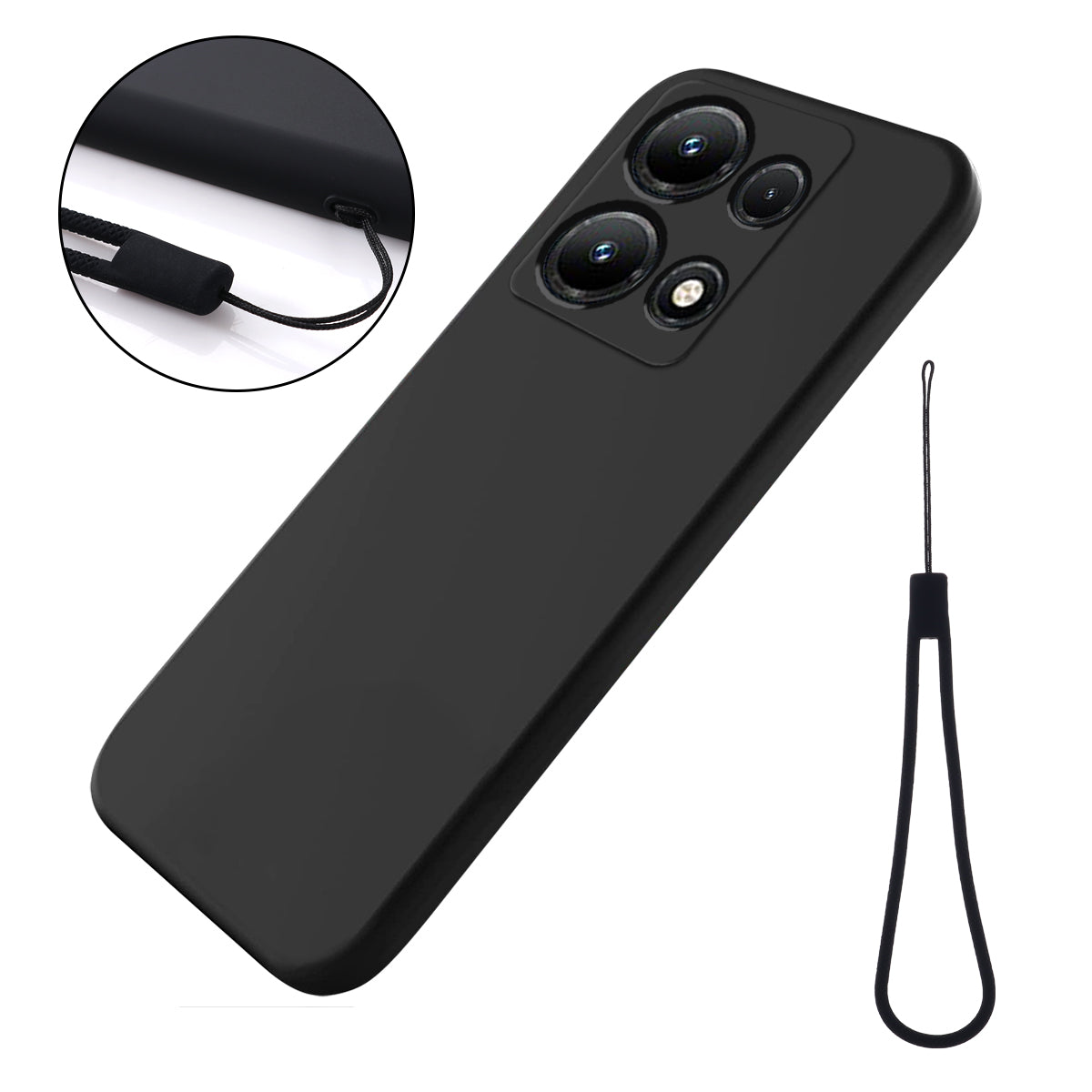 For Infinix Note 30i 4G Liquid Silicone Flexible Phone Case Soft Lining Protective Cover