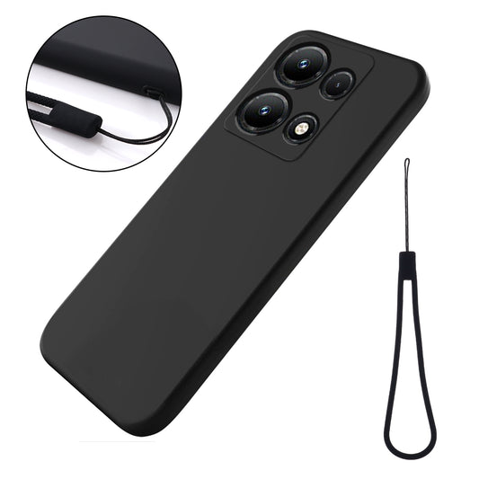 For Infinix Note 30i 4G Liquid Silicone Flexible Phone Case Soft Lining Protective Cover