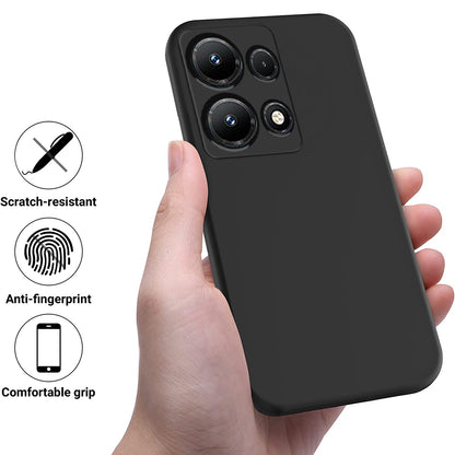 For Infinix Note 30i 4G Liquid Silicone Flexible Phone Case Soft Lining Protective Cover