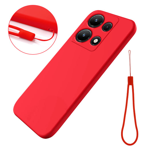 For Infinix Note 30i 4G Liquid Silicone Flexible Phone Case Soft Lining Protective Cover