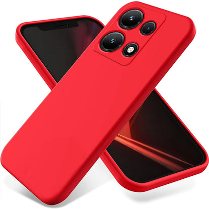 For Infinix Note 30i 4G Liquid Silicone Flexible Phone Case Soft Lining Protective Cover