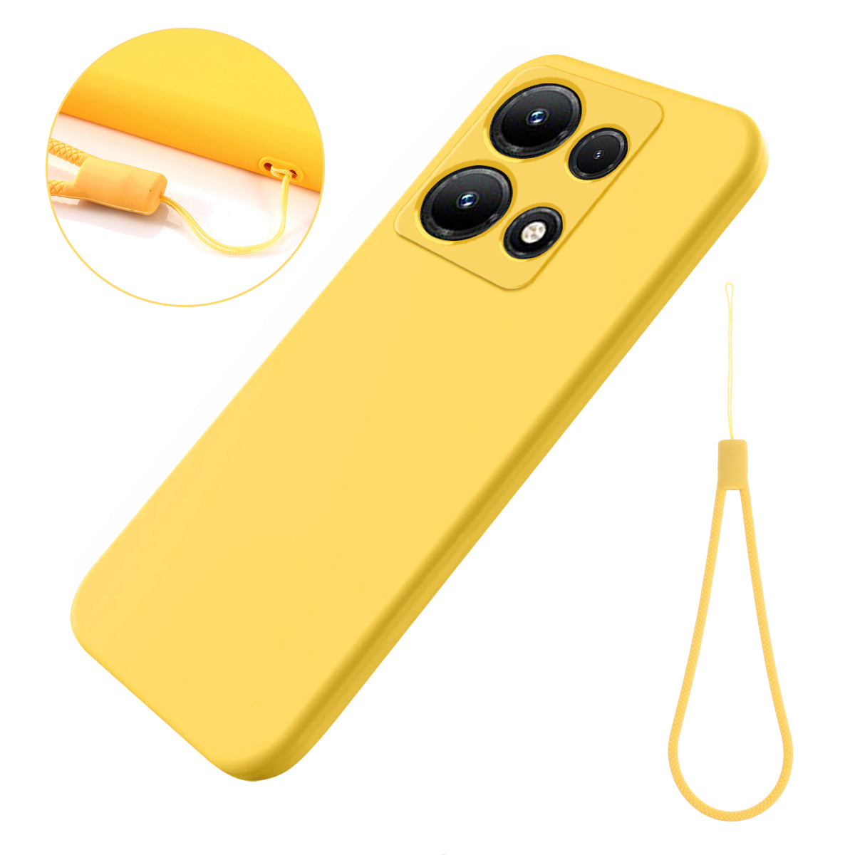 For Infinix Note 30i 4G Liquid Silicone Flexible Phone Case Soft Lining Protective Cover