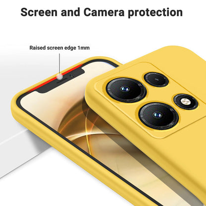 For Infinix Note 30i 4G Liquid Silicone Flexible Phone Case Soft Lining Protective Cover