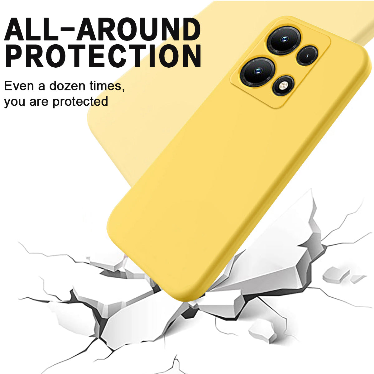 For Infinix Note 30i 4G Liquid Silicone Flexible Phone Case Soft Lining Protective Cover