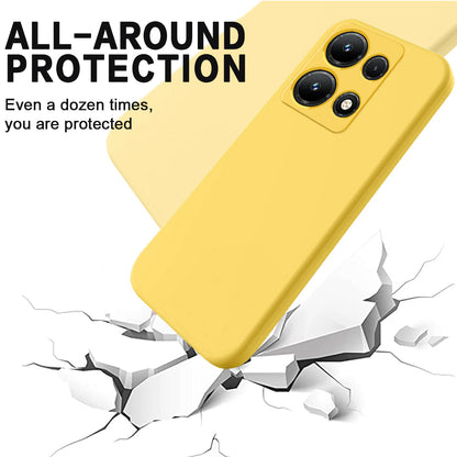 For Infinix Note 30i 4G Liquid Silicone Flexible Phone Case Soft Lining Protective Cover
