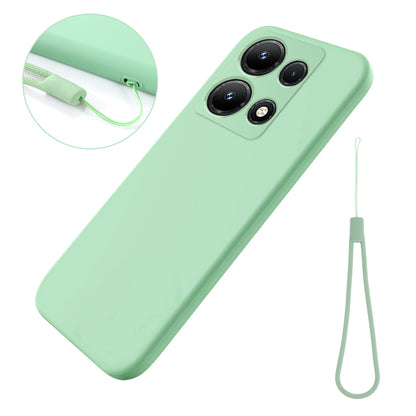 For Infinix Note 30i 4G Liquid Silicone Flexible Phone Case Soft Lining Protective Cover
