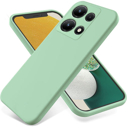 For Infinix Note 30i 4G Liquid Silicone Flexible Phone Case Soft Lining Protective Cover