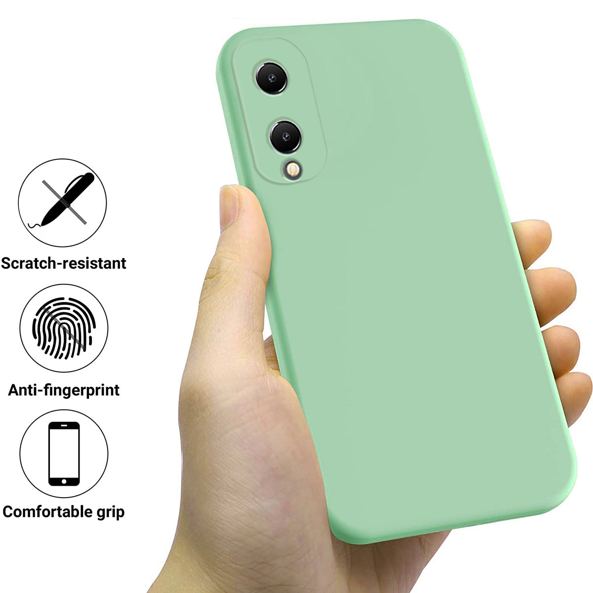 For Itel A18 Liquid Silicone Flexible Phone Case Soft Lining Cell Phone Back Cover