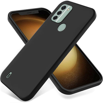 For Nokia C31 4G Liquid Silicone Smooth Back Cover Soft Lining Anti-scratch Phone Case