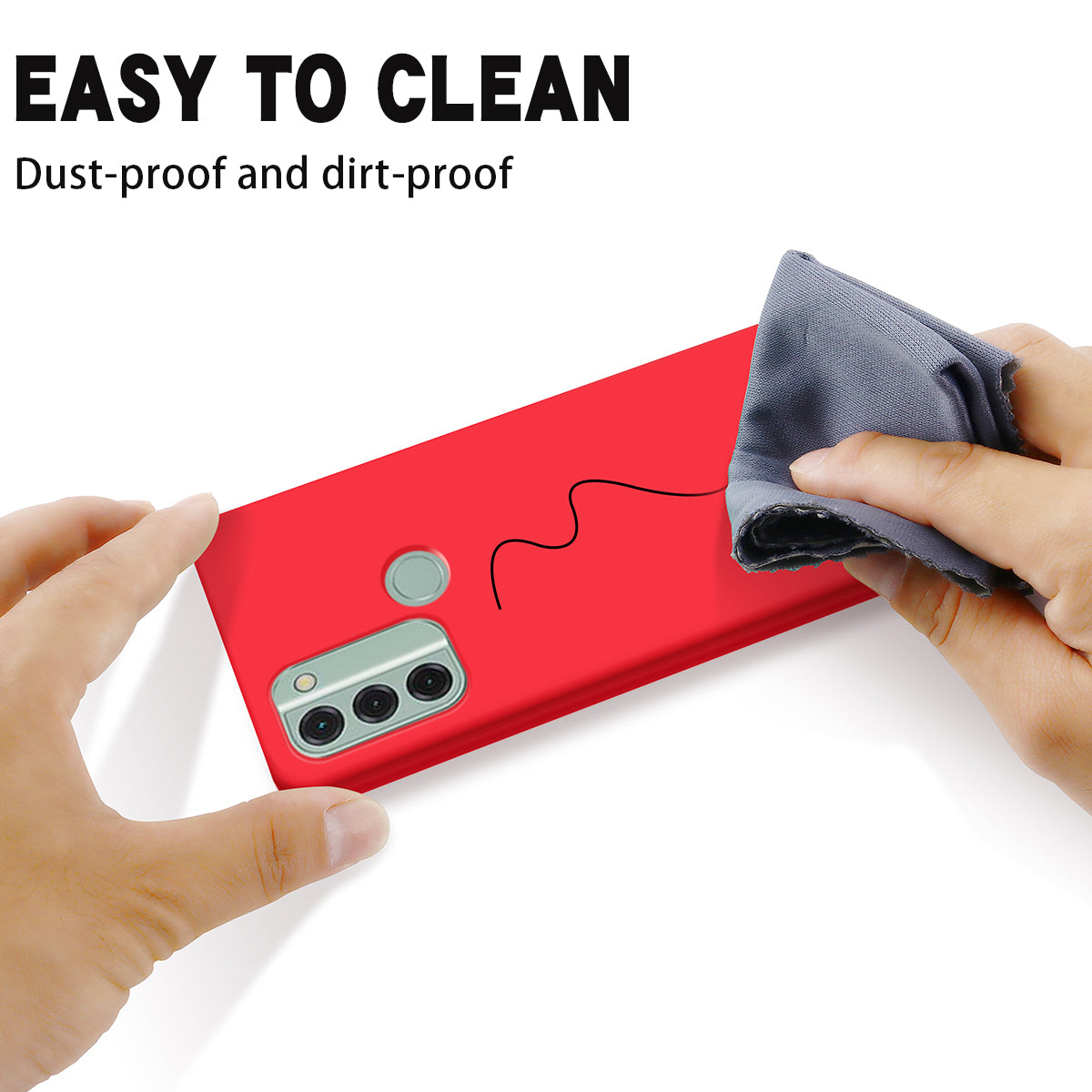 For Nokia C31 4G Liquid Silicone Smooth Back Cover Soft Lining Anti-scratch Phone Case