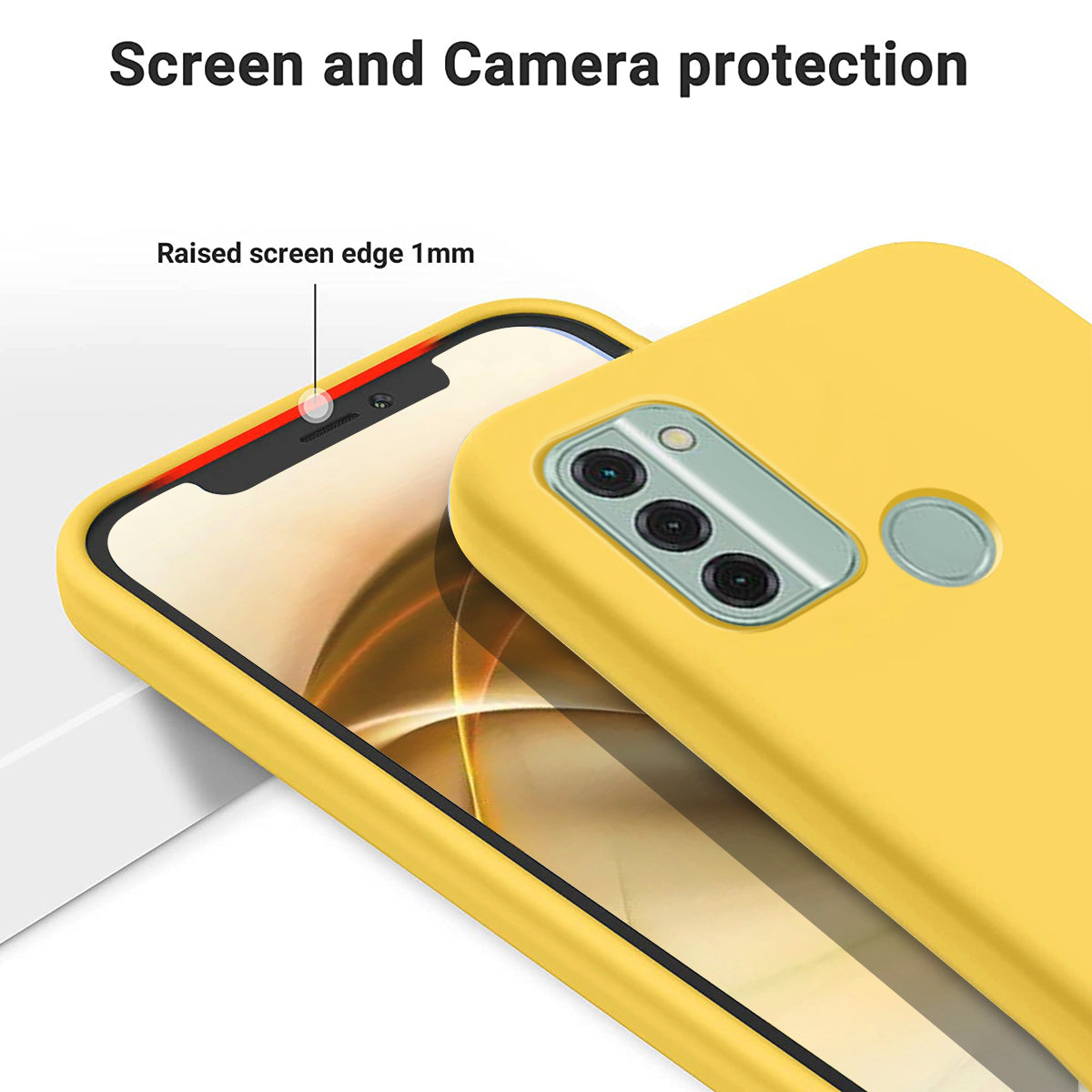 For Nokia C31 4G Liquid Silicone Smooth Back Cover Soft Lining Anti-scratch Phone Case