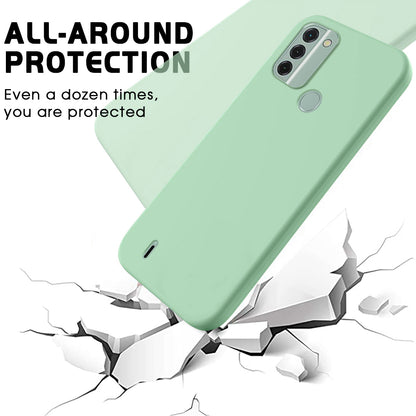 For Nokia C31 4G Liquid Silicone Smooth Back Cover Soft Lining Anti-scratch Phone Case