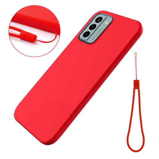 For Nokia G22 Soft Lining Anti-drop Cover Liquid Silicone Phone Protection Case