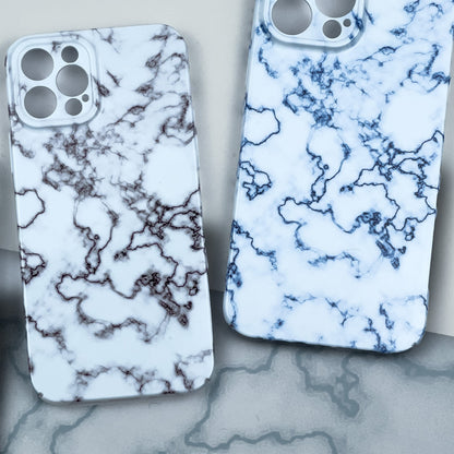 For iPhone 14 Pro Max Back Protector Marble Pattern Anti-scratch Case Hard PC Phone Cover