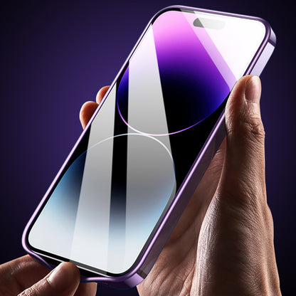 VOERO For iPhone 14 Pro Max Kickstand Magnetic Phone Case Electroplating Soft TPU Full Camera Protection Cover